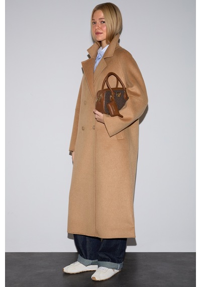 U.S. Polo Assn. Kadın Camel Kaşe Kaban 50326289-vr015
