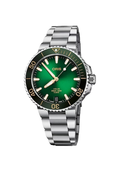Oris Aquis Date Calibre 400 41.5 Mm Otomatik Saat 01 400 7769 412 Yeşil