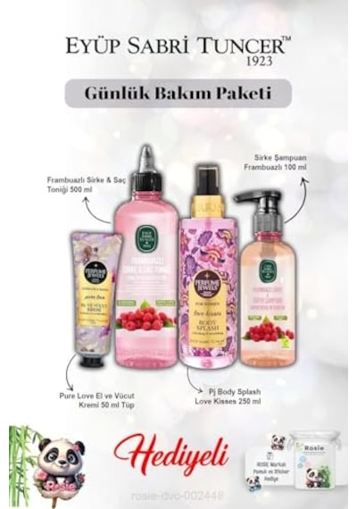 Ve Şampuan Frambuazlı Pure Krem Ve Vücut Spreyi Kisses Ve Rosie Diğer
