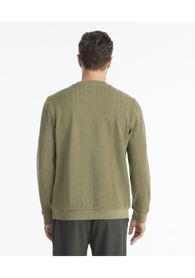Yargıcı Regular Bisiklet Yaka Uzun Kol Sweatshirt 25kesw9006x 007 Haki