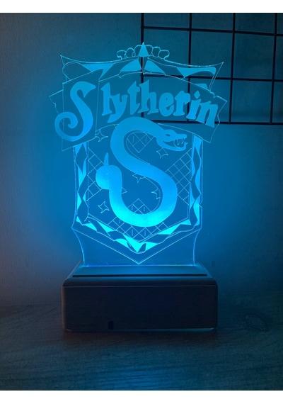 Slytherin Harry Potter 16 Renk Gece Lambası