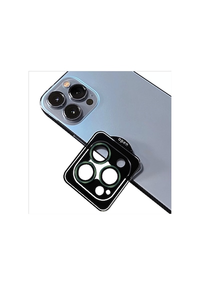 More TR Apple Uyumlu iPhone 11 Pro Zore CL-09 Kamera Lens Koruyucu - Koyu Yeşil