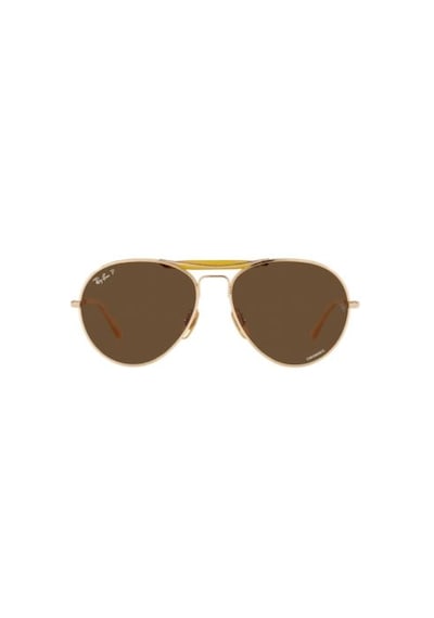 Ray-Ban 8063 9205an Kahverengi Titanyum Polarize Güneş Gözlüğü