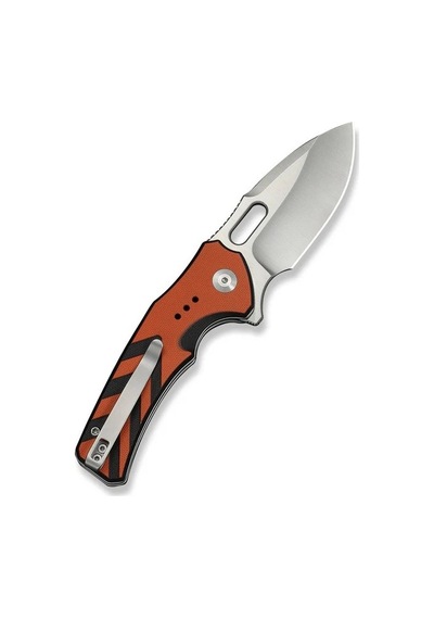 Civivi Vexron Milled Orange & Black G10 Handle Satin Finished 14c28n Blade Kamp Çakı Turuncu