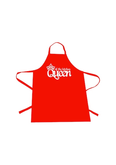 Mutfak Önlüğü - Queen Of The Kitchen - Kırmızı Renkli