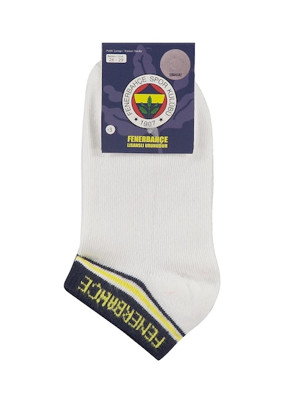 Beşiktaş Fenerbahçe 5-11 Yaş Patik Çorap - Beyaz Beyaz - Lacivert