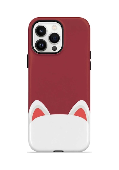 Velvoria Valestra Kedi Kulaklı Apple iPhone Uyumlu 13 Pro Max Magsafe Koruma Kılıfı Valestra Magline - Kedi Kulaklı