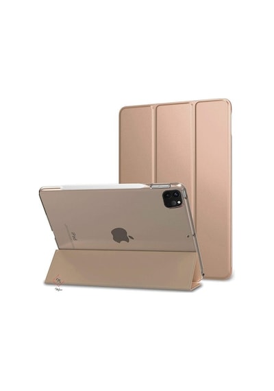 Apple Uyumlu iPad Pro 12.9 5. Nesil 2021 Kılıf Pu Deri Smart Standlı Cas