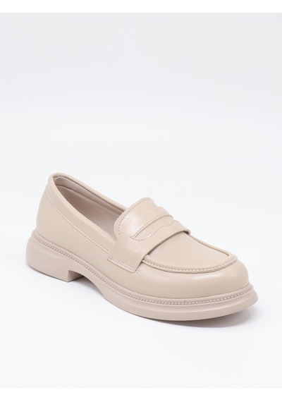 Nesilshoes Nesil Shoes Dvm 2530 Bej Maskulen Kadın Loafer