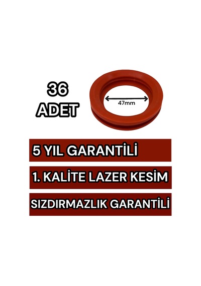 47 Mm Silikon Conta Kiremit Kırmızı Vakum Tüplü Güneş Enerjisi Contası 36 Adet