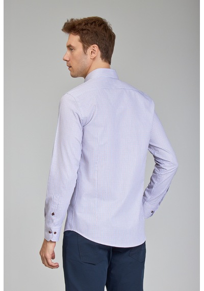 Bisse Modern Fit Paşa Yaka Düğmeli Bordo Spor Erkek Gömlek Gmkra0122300200 D25 Bordo