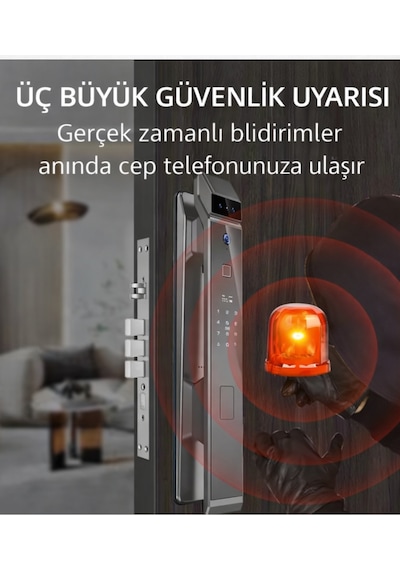 Elixa F7 Pro Akıllı Kapı Kilidi Yüz Tanıma, Parmak İzi, Şifre, Kart Ve Tuya Uygulama Destekli