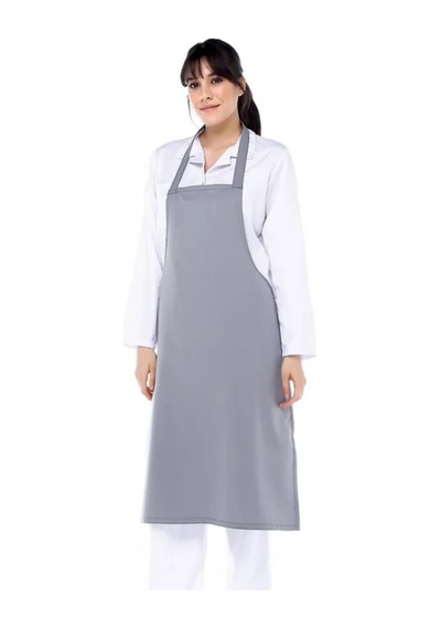Gri Askılı Önlük Unisex Gri