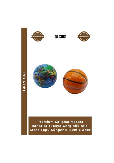 Premium Çalışma Masası Rahatlatıcı Eşya Gerginlik Alıcı Topu Sünger 6.3 Cm 1 Adet