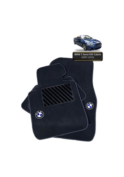 Oto Halı Paspas Bmw 3 Serisi E93 Cabrio 2007-2010 Uyumlu Mperformance M Teknik Kaymaz & Şık Tasarım