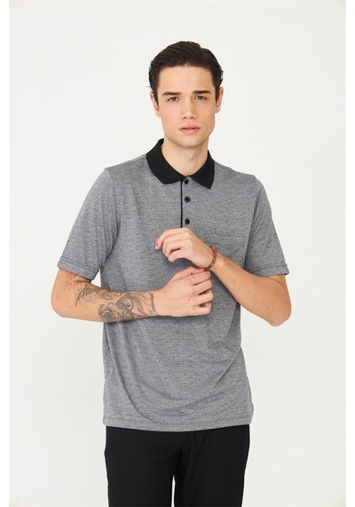Siyah Polo Yaka T-Shirt
