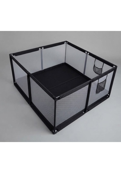 Missidea Bebek Ve Çocuk Siyah Oyun Parkı Güvenli Oyun Alanı 120x120 Cm