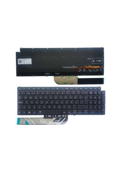 Dell İnspiron 5590 P88f Notebook Klavyesi, Laptop Tuş Takımı - Siyah Tr Işıklı / Kl0731ld