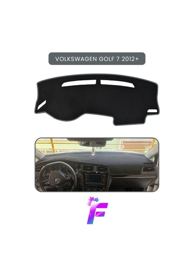 Volkswagen Golf 7 2012 2016 Torpido Örtüsü Güneşten, Isıdan, Çatlamadan Korur Tam Uyum C8 Torpido Halısı