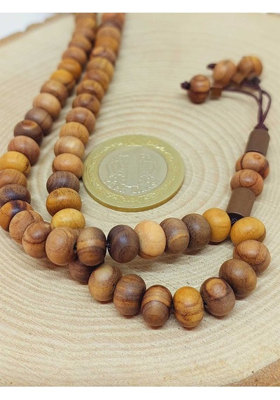 Zeytin Ağacı 108'lik Mala Kolye 5117 Kahverengi