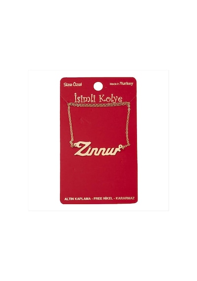 Zinnur İsimli Kolye -sarı N145 altın 40133251