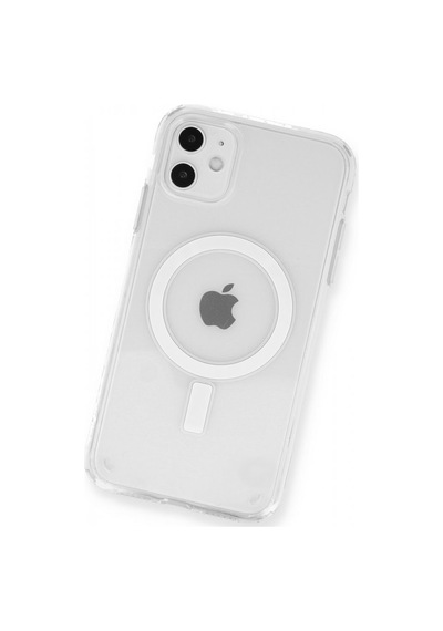 Apple Uyumlu iPhone 12 Kılıf Magsafe Şeffaf Silikon
