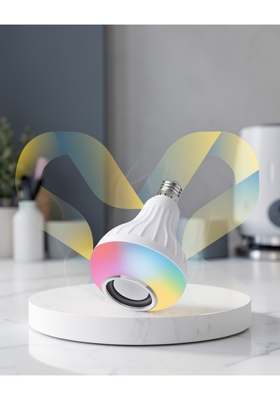 Bluetooth Hoparlörlü Led Ampul 12w Xuczlambahoparlörrr