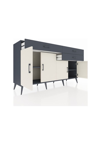 Hyperion Konsol 2 Raflı 3 Çekmeceli 4 Kapaklı 176x44x99 Antrasit- Antrasit-aytaşı/antrasit Hyperion Konsol 2 Raflı 3 Çekmeceli 4 Kapaklı 176x44x99 Antrasit- Antrasit-aytaşı/antrasit