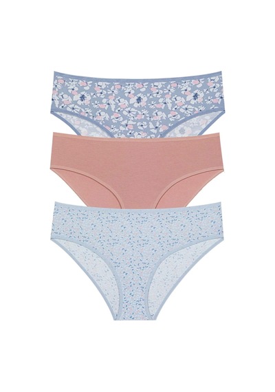 11447 Kadın 3 Lü Bato Bikini Asorti Asort