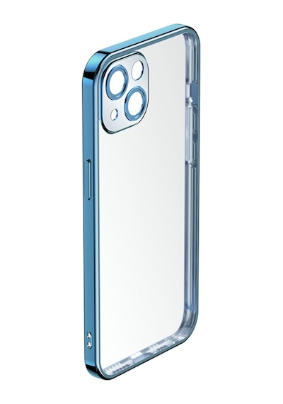 Rock Apple Uyumlu iPhone 14 Plus Kılıf Elektrokaplama Mat - Mavi Mavi