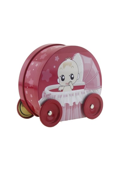 Mutluadim 11X12Cm Puset Bebek Arabası Metal Kutu