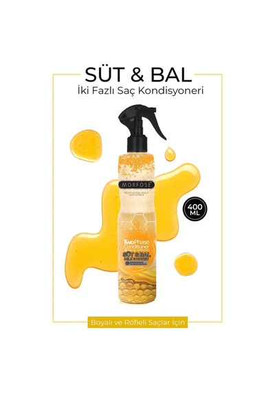 Tedar Çift Fazlı Süt & Bal Kondisyoner Fön Suyu 400 Ml - Mrfs Najmaddin