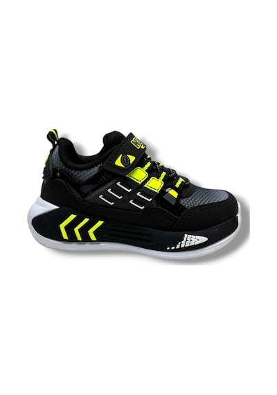 Ndrops 028-26 Anorak Anatomik Çocuk Sneaker Siyah Sarı 26-30 Siyah