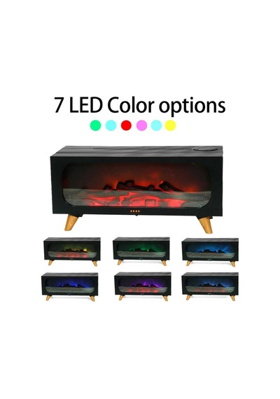 3d Şömine Görünümlü Oda Hava Nemlendirici Rgb Led Işıklı Buhar Makinesi Humudifier Aroma Dıffuser