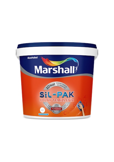 Marshall Sil-pak Leke Tutmayan 10 Kat Fazla Silinebilir İç Cephe Boyası Bw Baz 7,5 L 1 Adet