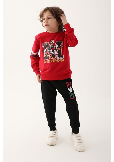 Mickey Mouse D4820-3 Çocuk  Kırmızı Eşofman Takımı