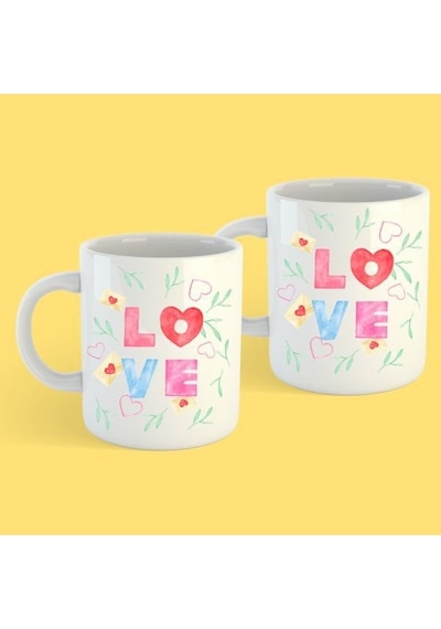 2 Adet Sevgililer Günü Kupa Bardak 2021-15