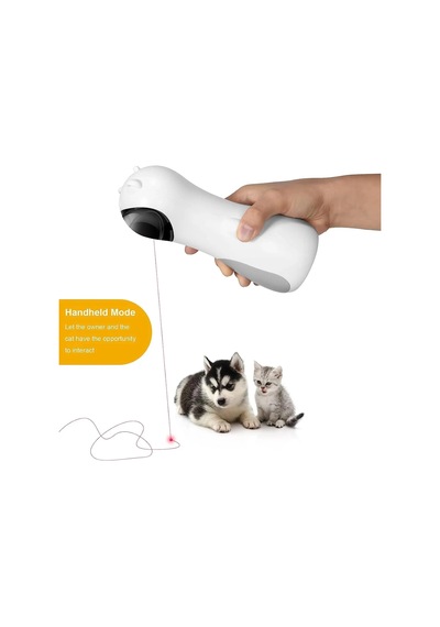 Omniax Otomatik İnteraktif Kedi Oyuncağı - Hareket Sensörlü, Şarjlı, Led Işıklı