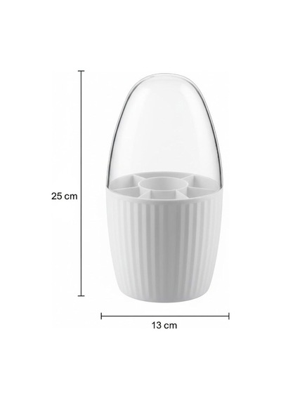 7 Bölmeli Organizer Şeffaf Kapaklı Plastik Beyaz Tr Diğer