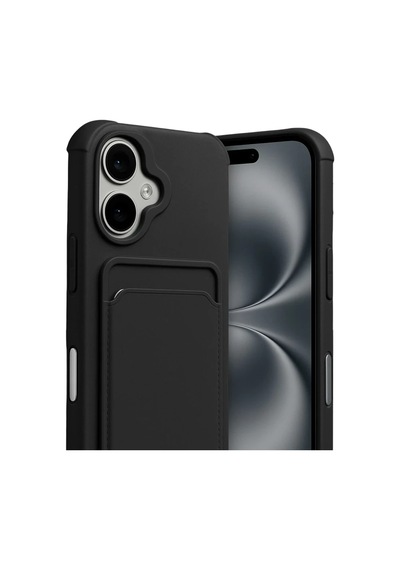 Apple Uyumlu iPhone 17 Uyumlu Kelvin Kartvizitli Silikon - Siyah