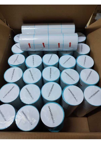Barkod Etiket Sticker 50x40 Mm Lamine Termal Etiket 1 Rulo 500 Tam Adet Etikettir 1