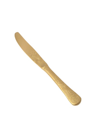 Jumbo Antique Titanyum Mat Gold 12 Kişilik 84 Parça Çatal Kaşık Bıçak Takımı Titanyum Mat Gold