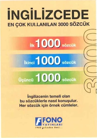 İngilizcede En Çok Kullanılan 3000 Sözcük- Fono Yayınları