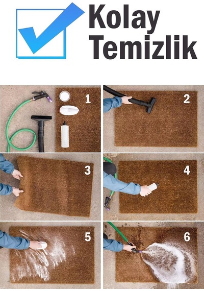 Koko Paspas - Kıl Paspas Doğal Hindistan Cevizi Elyafı Çok Renkli