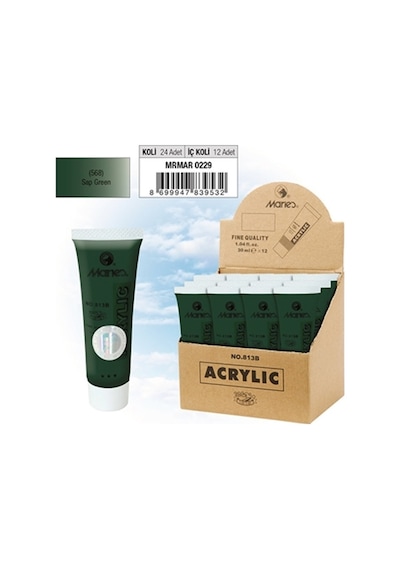 Maries Akrilik Boya 30 Ml Sap Green 568 813B