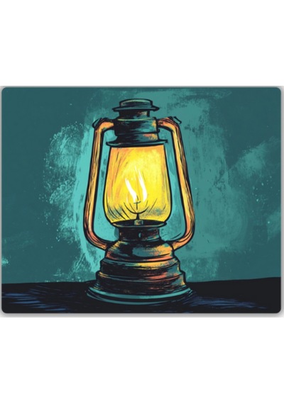 Gaz Lambası Baskılı Mouse Pad 18x22 Cm