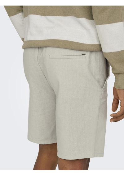 Only & Sons Onslınus 0007 Cot Lın Shorts Noos Erkek Gri Şort - 22024967 Gri