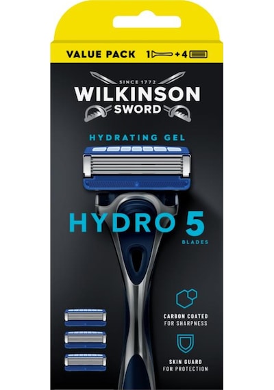 Wilkinson Sword Hydro 5 Pro-vitamin B5 Erkek Tıraş Bıçağı Sapı + 4 Yedek Kartuş