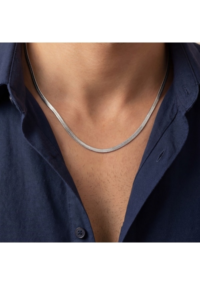 Ferizz Ferizz 316L Çelik 2 Mm Balık Sırtı Unısex Zincir Kolye Zn-215 Sarı