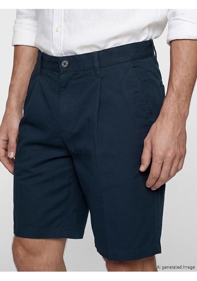 Lcwaıkıkı Classic Lacivert Rahat Kalıp Gabardin Erkek Şort